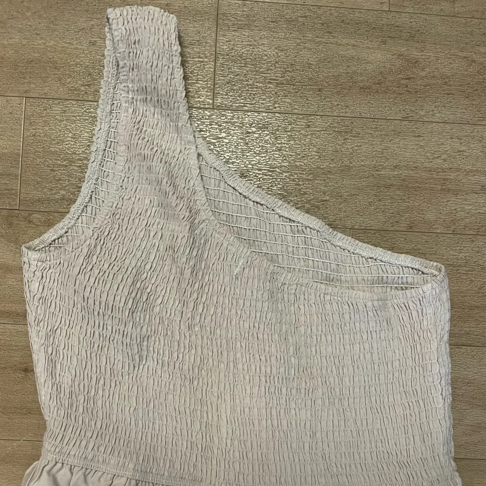 Womens Single Shoulder Strap Dress Cream Colored Size Large NWOT - Picture 6 of 7
